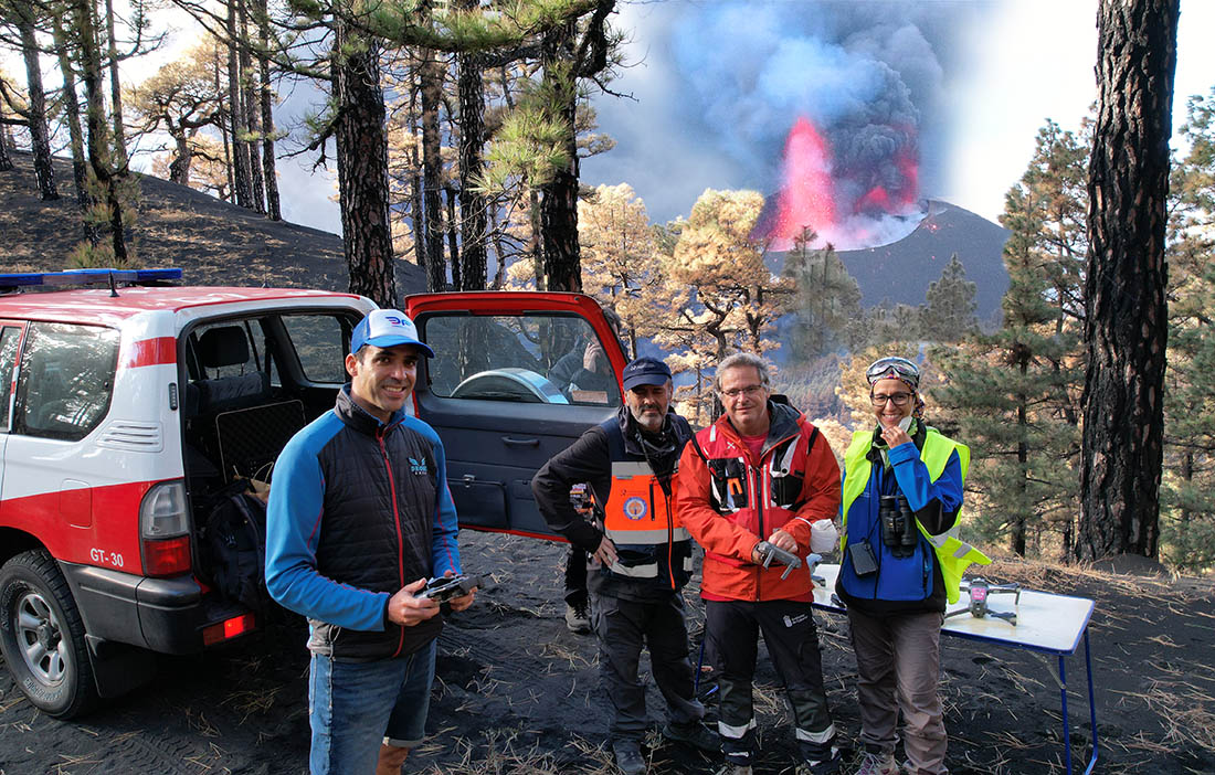 Drone Future Drones en el Volcan de la Palma, Canarias