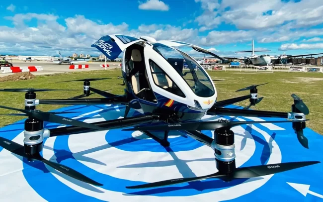 Aerotaxi E-hang-Policia-Nacional